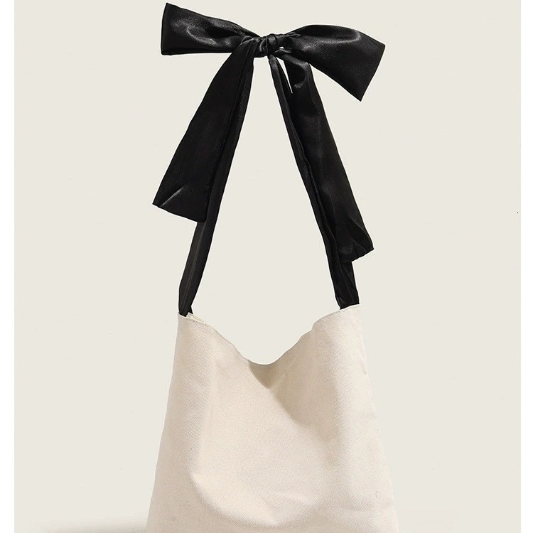 2025 New Shopping Single Shoulder Tote Large Capacity Simple Canvas Bag ddmymoon