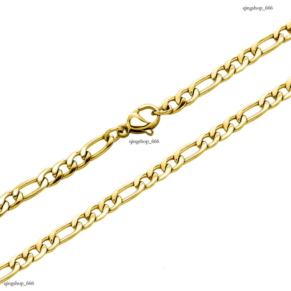 Men's Stainless 3:1 Figaro Chain Hot Selling Hip Hop Titanium Steel Necklace