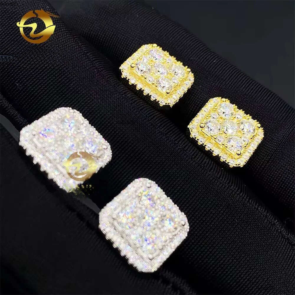 Fine Manufacturer Direct Wholesale Price Sterling Sier Vvs Moissanite Jewelry Stud Earrings