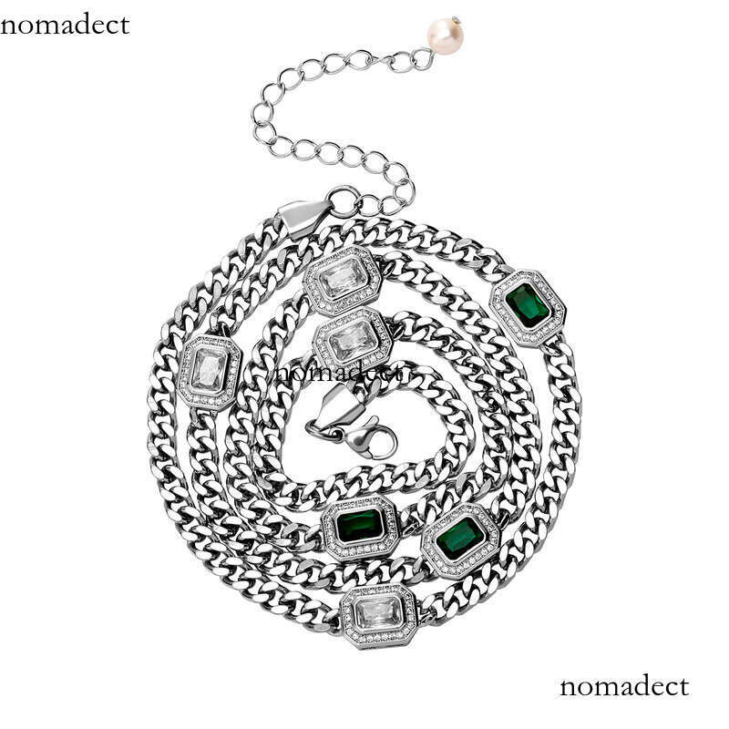 Summer Simple 3.5 Sterling Silver Cuban Chain Necklace Bracelet Unisex Hip-Hop Accessories