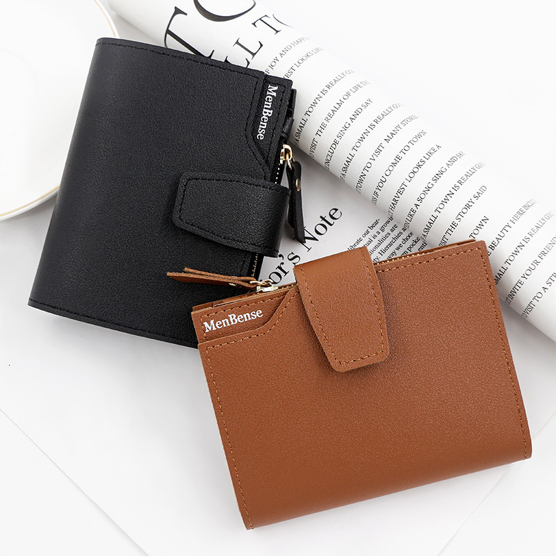 Fashion Coin Purse Personalized Wallet Women's Short Card Holder Buckle Women's Wallet Multifunctional Luxury Bag Leather Wallet Multiple Ca