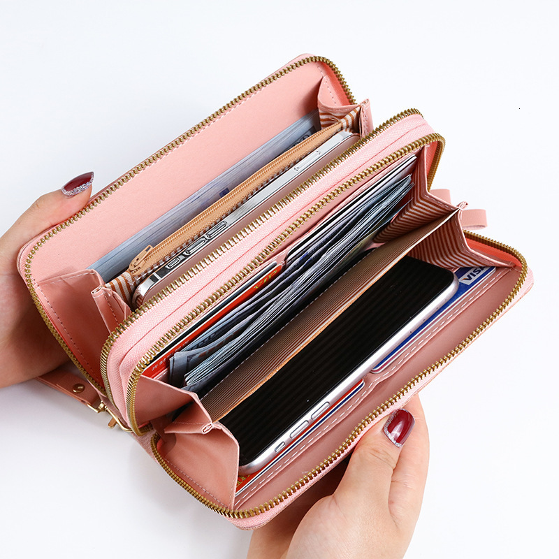New Women's Wallet Long Style Ladies Zipper Coin Purse Multifunctional Phone Bag Large Capacity Luxury Bag Simple Multi-card Slot Card Holder