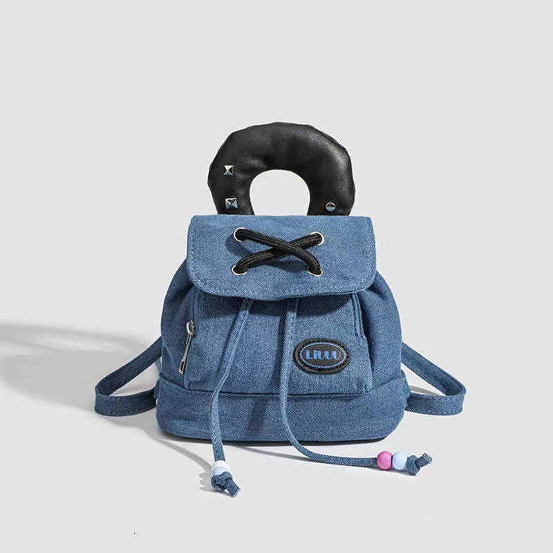Denim Cute 2025 New Dopamine Handheld Small Backpack ddmymoon