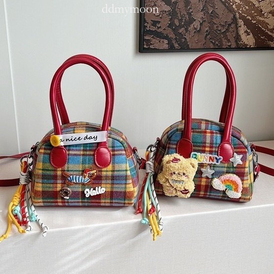 2025 New Single Shoulder Crossbody Plaid Fashion Cute Bag for Women ddmymoon