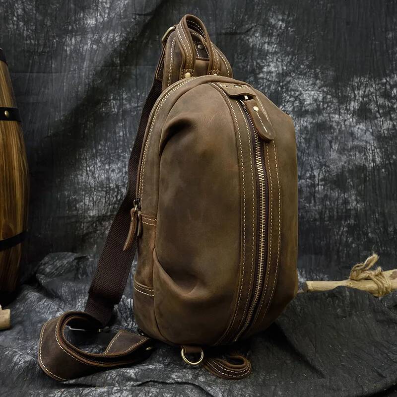 High Quality Small single shoulder backpack vintage fashion style chest bag pack 2020 hot men bags for sports