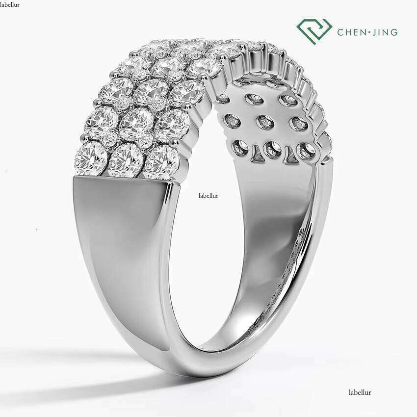 China Lab Grown Men Platinum PT950 White Gold Jewelry Engagement Dia Ring for Man