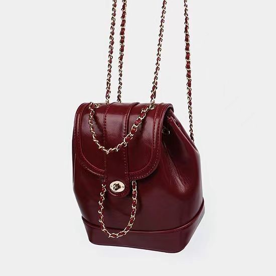 Korean Style Niche Versatile Chain Backpack High-end Ins Fashion 24 New Model ddmymoon
