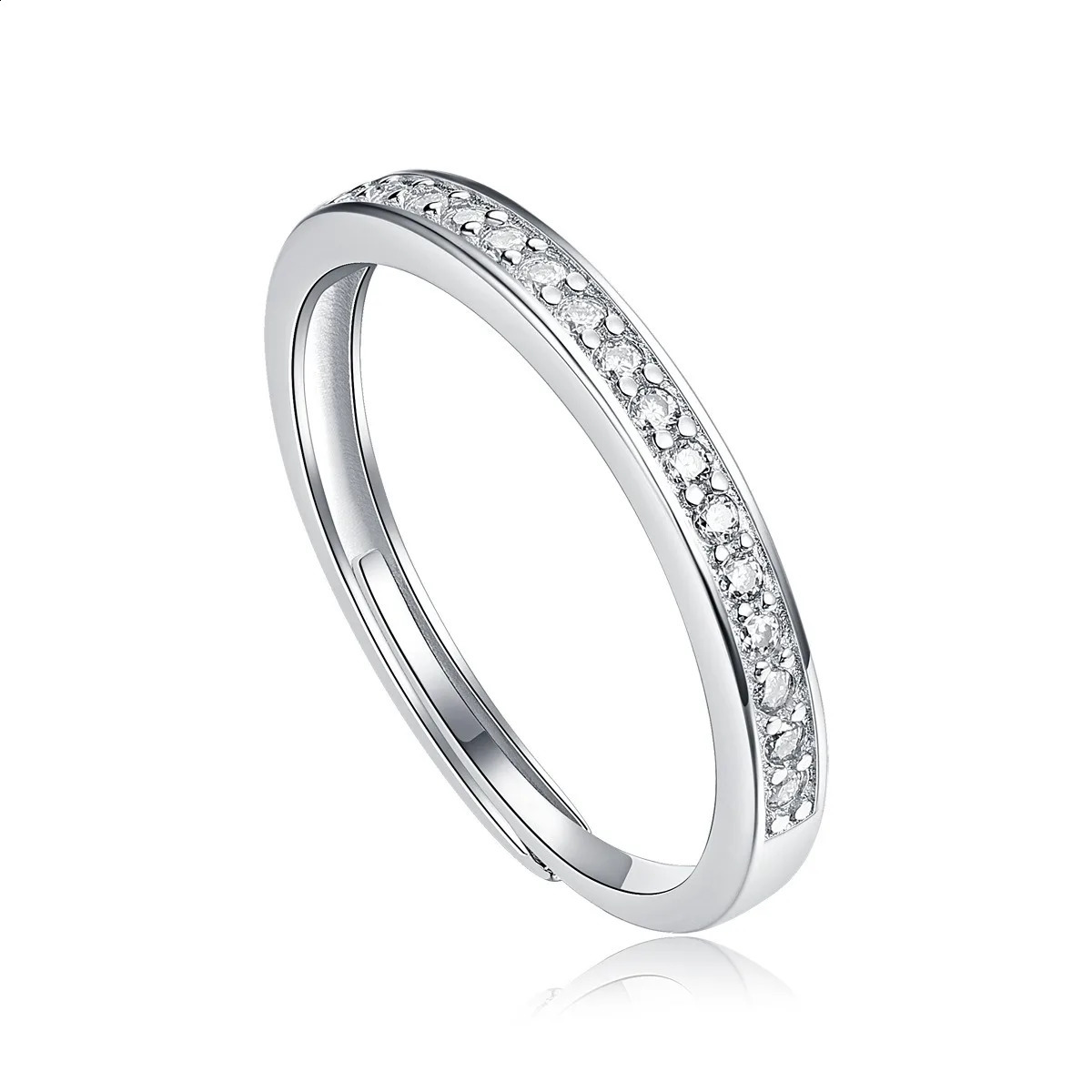 Na Women Men s925 Silver Diamond Finger Rings Couples Rings for Weddings and Engagement GRA Certificate Jewelry 250805