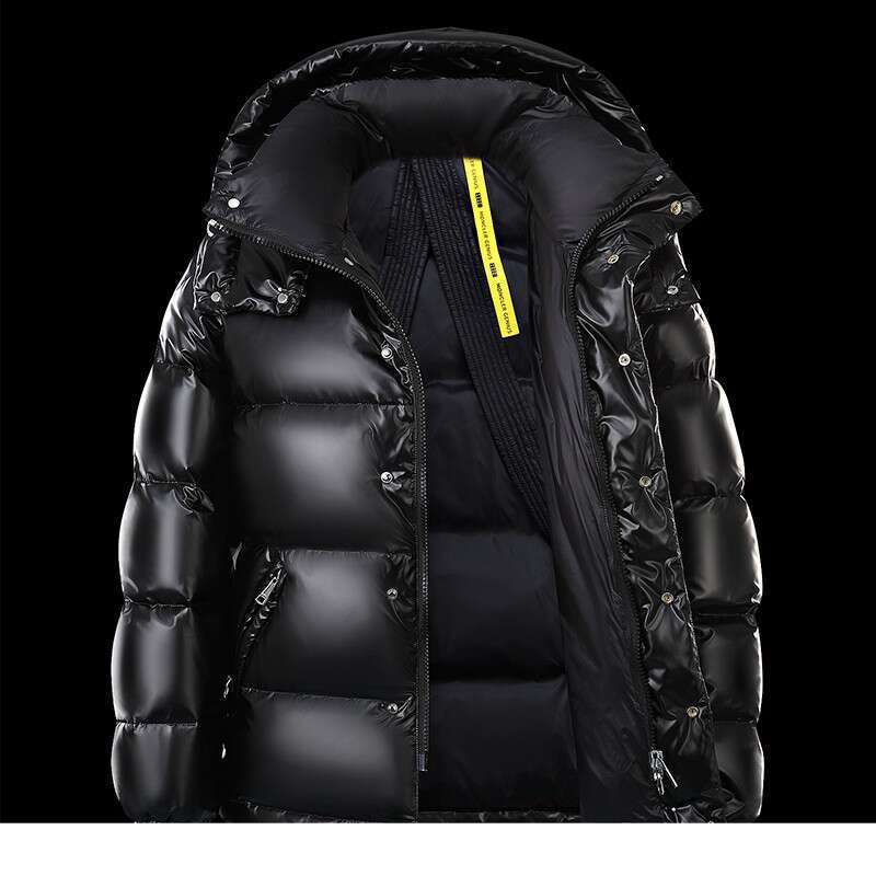 Clothing Bright Coat Men's Short Winter Couple Hooded Thick Warm Jacket