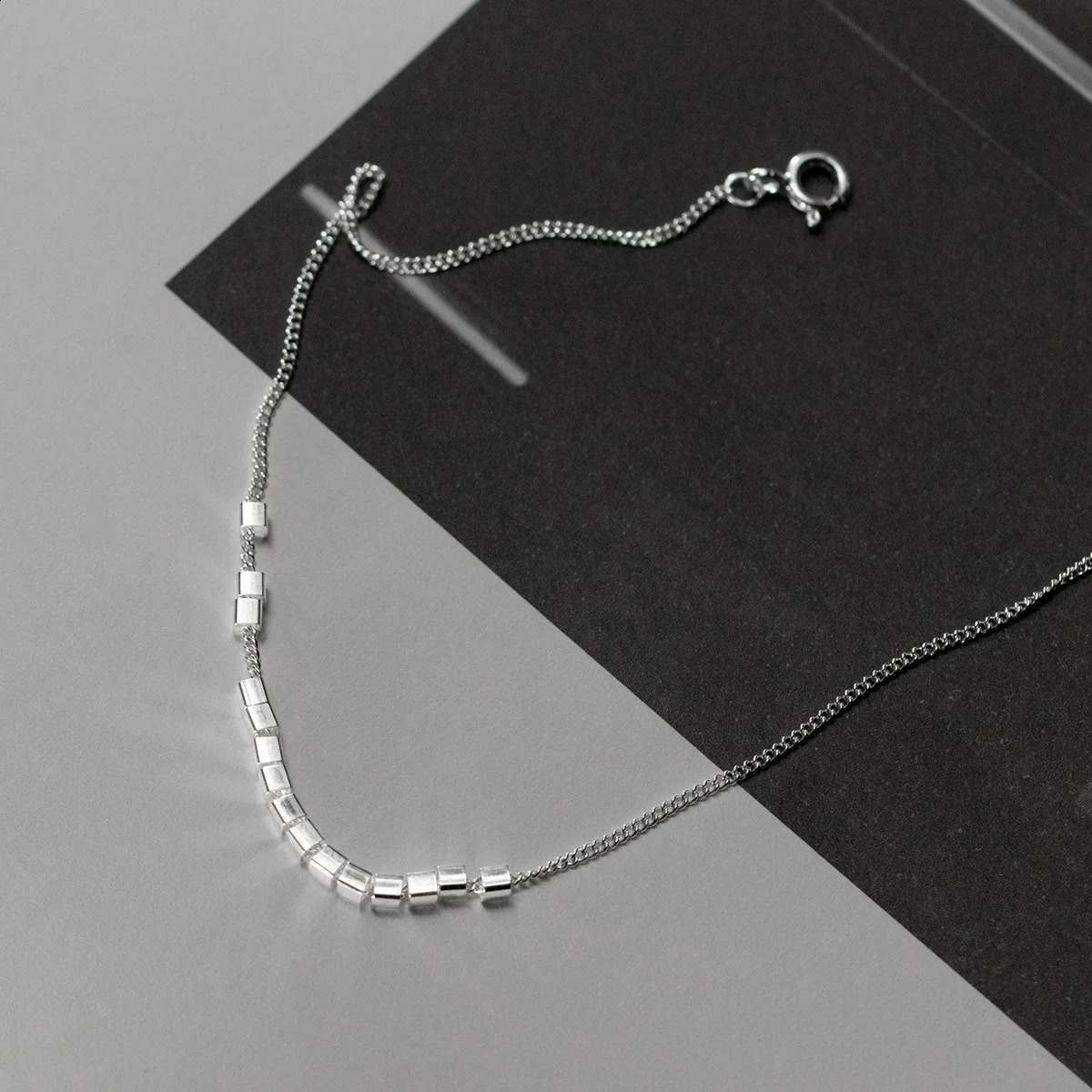 MIQIAO 925 Sterling Silver Block Woman Foot Bracelet On The Leg Anklets Chain Sexy Accessory Jewelry S7438 High Quality 250807