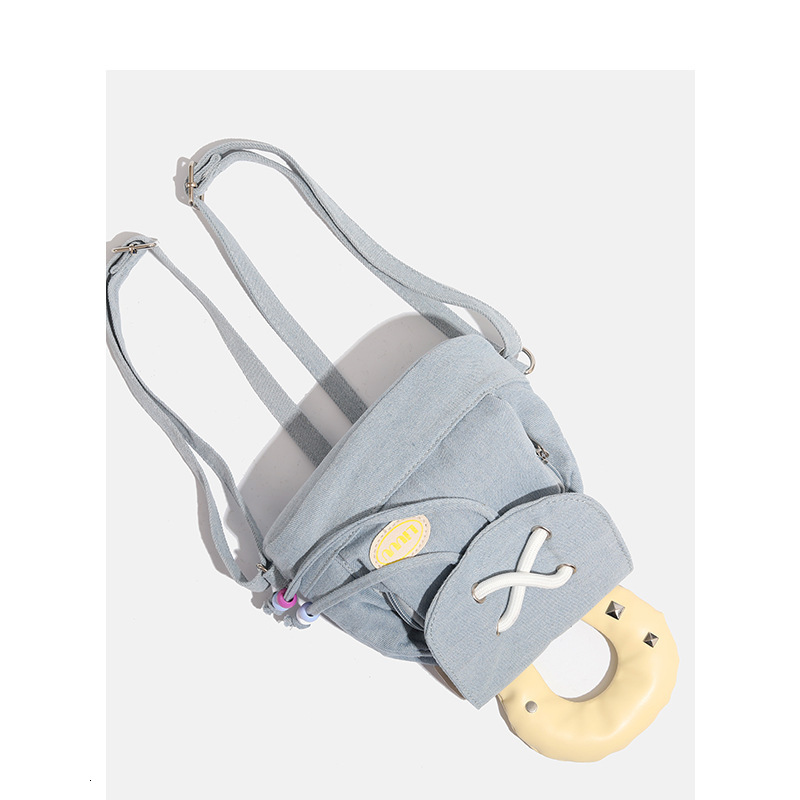 Denim Cute 2025 New Dopamine Handheld Small Backpack ddmymoon