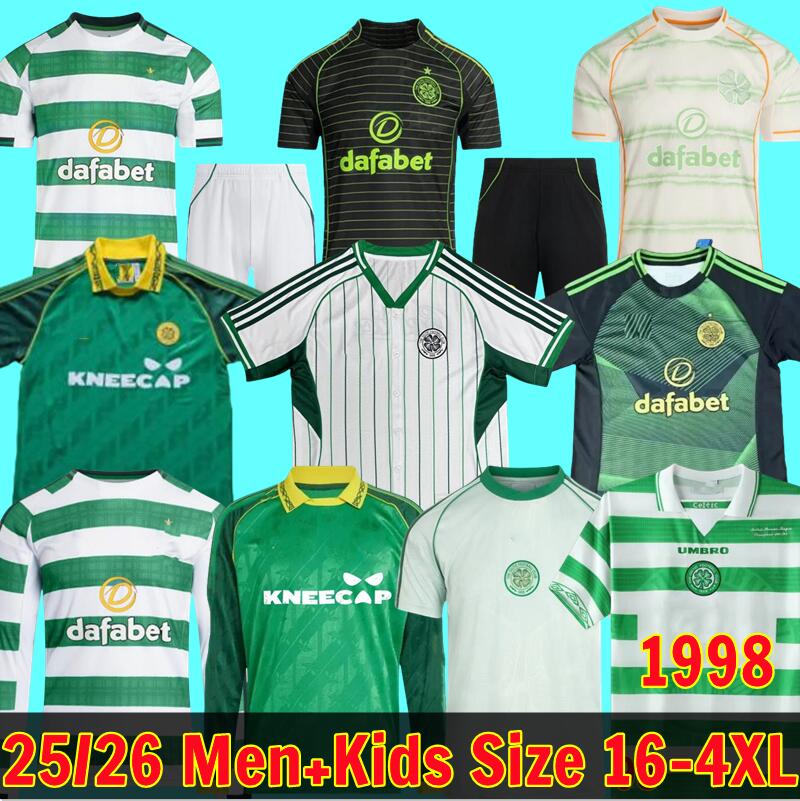 25 26 CeltsS Soccer Jerseys Home Away EDOUARD CelticFc 1998 2025 2026 JOSEPH Football Shirt ELYOUNOUSSI TURNBULL ETI CHRISTIE JOTA GRIFFITHS FORREST GUEYE 777