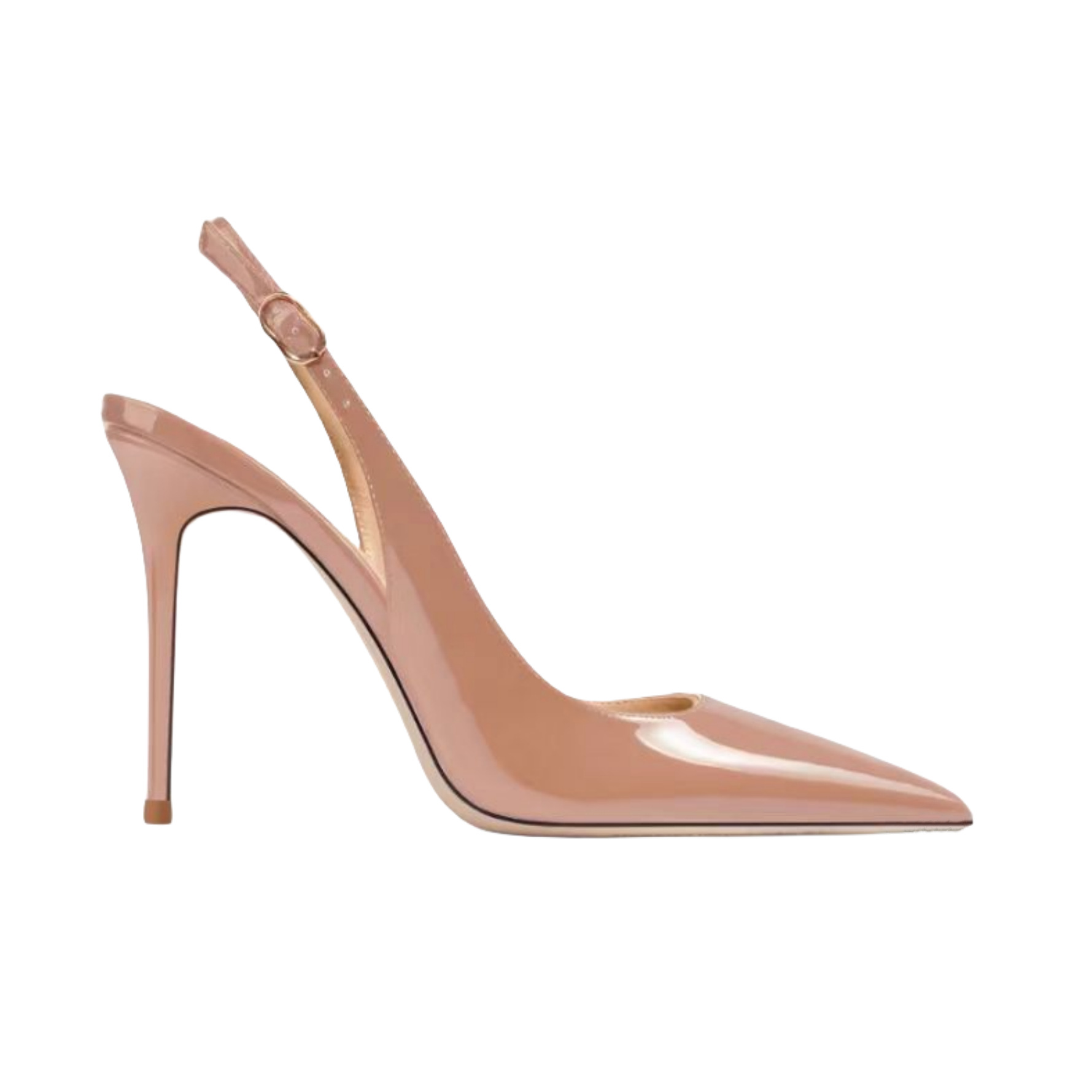 Pointed Toe Stiletto Heels Office Sandals - Patent Leather Back Strap Professional Pumps (6.5cm/8cm/10cm/12cm)