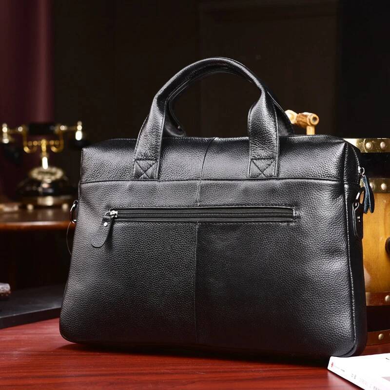 Brand Designer Leather Messenger Briefcase Men's Business IPad Computer Bags 2023 Hot Fashion Male HandBag Tote Bag