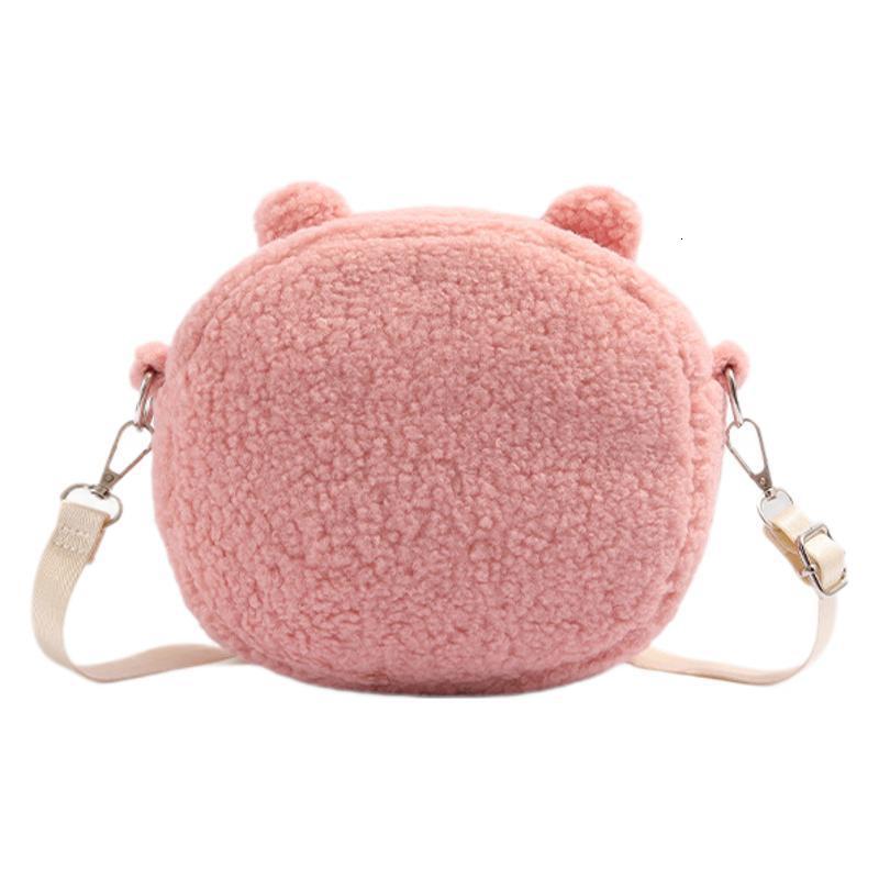 Cute Jiyi Bear Small Women New Autumn Winter Crossbody Bag Lamb Plush Doll for Girls ddmymoon