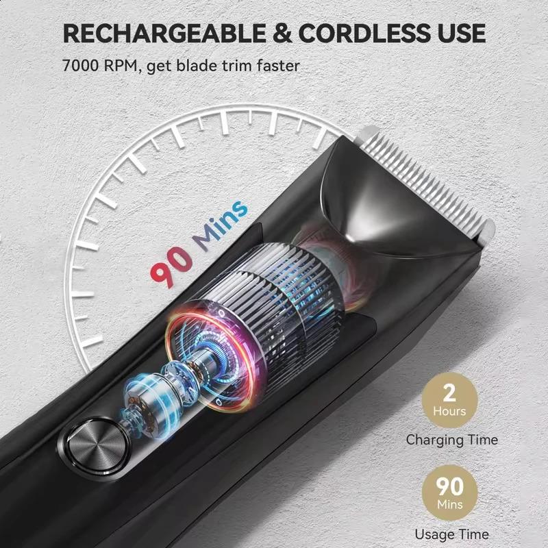 Professional Hair Cutting Machine Beard Trimmer Electric Shaver for Men Intimate Areas Hair Shaving Machine Safety Razor Clipper 250805