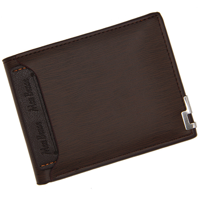 Menbense New Men's Wallet Short Multi-functional Fashion Casual Iron Luxury Bag Edge Card Holder Wallet Direct From Manufacturer
