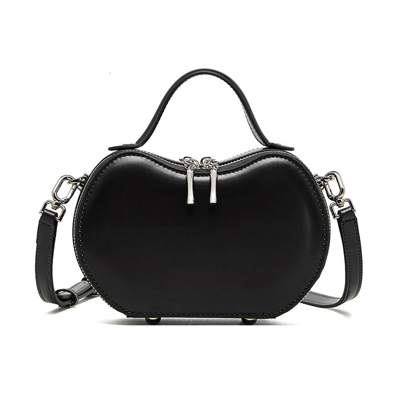 Genuine Leather Niche Design Red Apple For Women Summer New Handbag Commuter Underarm Shoulder Bag Trendy