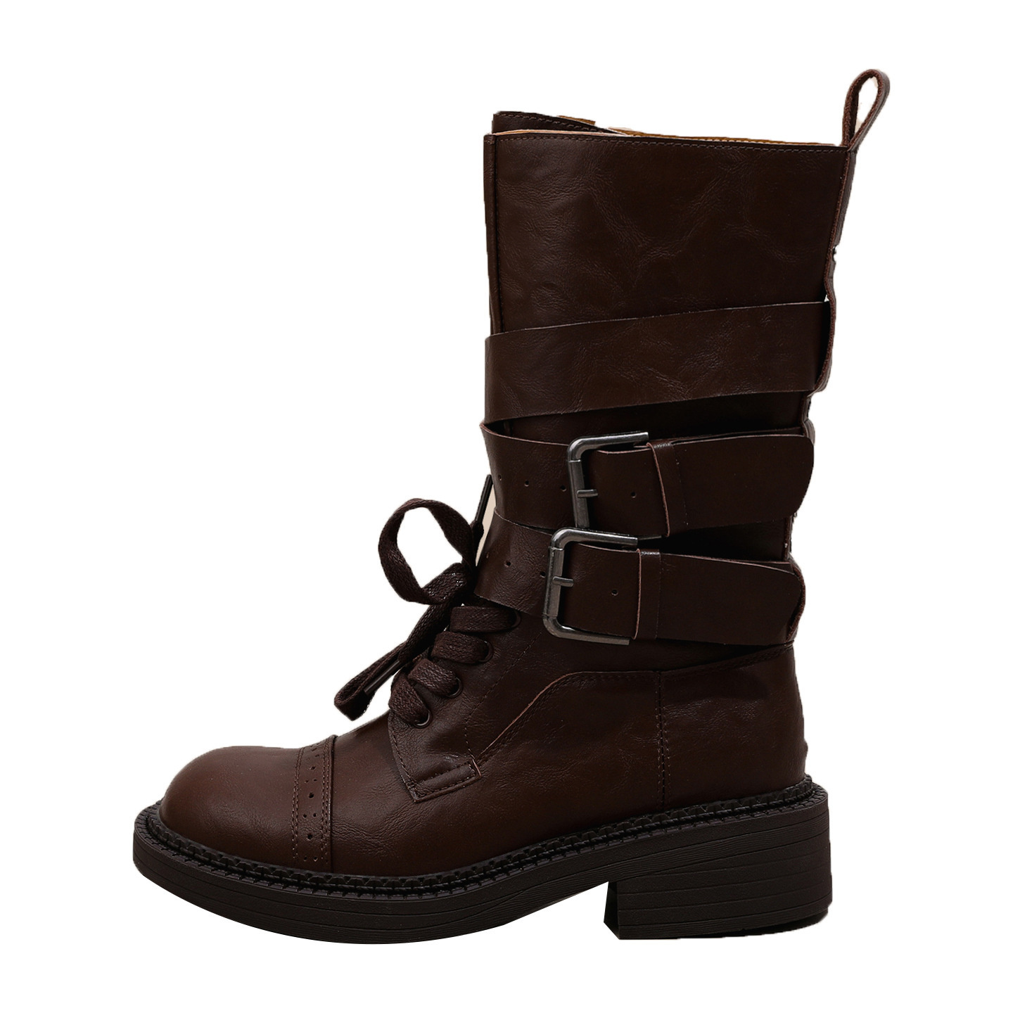 hot Free delivery designer woman cotton boots Fashionable thick soled Martin boots mid top boots slimming boots