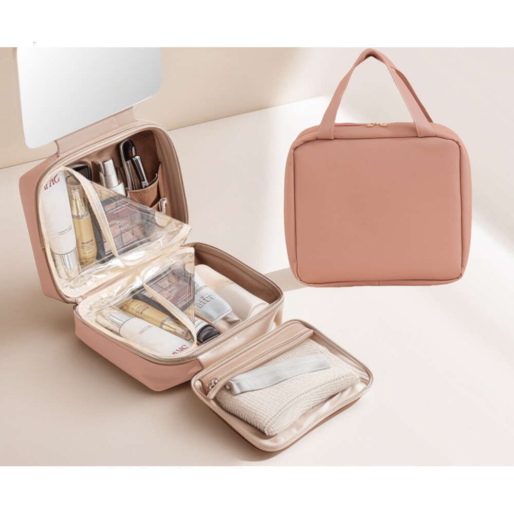 2025 New Portable Large Capacity Makeup Transparent Waterproof Travel Storage Bag
