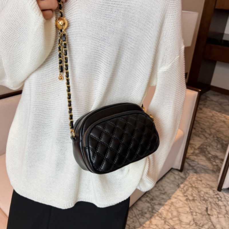 2025 New Fashion Crossbody Versatile Waist Luxury Bagfree Shipping Designer Chain Quilted Chain Commuter Versatile Storage Underarm Women's Shoul