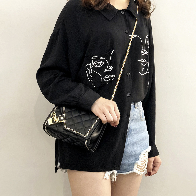 Free Shipping Designer Bag 2025 Spring/summer New Korean Style Women's Fashionable Trendy Luxury Bag Quilted Chain Bag