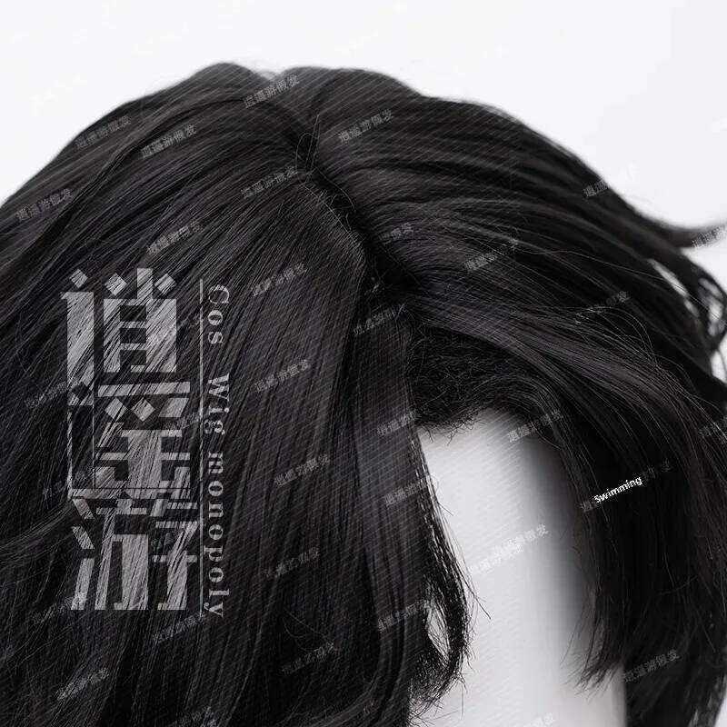 Realistic Human Top Piece Wolf Tail Middle Part Cosplay Wig for Anime And Reality Show Mechanism Hair Extensions