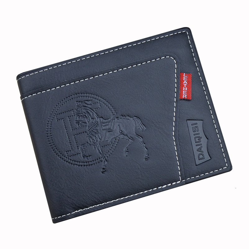 Men's Wallet Retro Short Zipper Wallet Luxury Bag High-end Stitching Embossed New Multi-functional Designer Bag Card Holder Men's Leather Wa