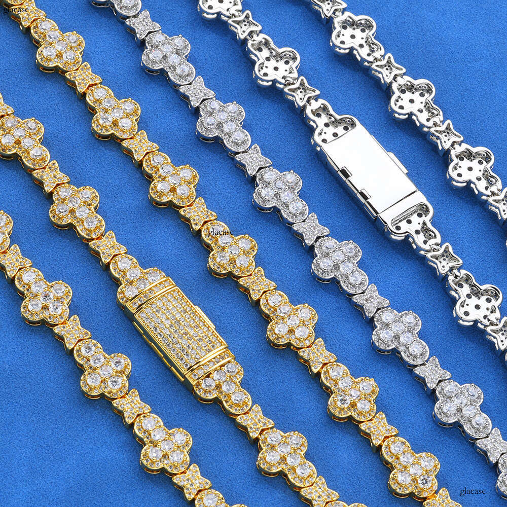 10mm Cross Star Moissanite chain Hip Hop Accessories High-end Men's Necklace