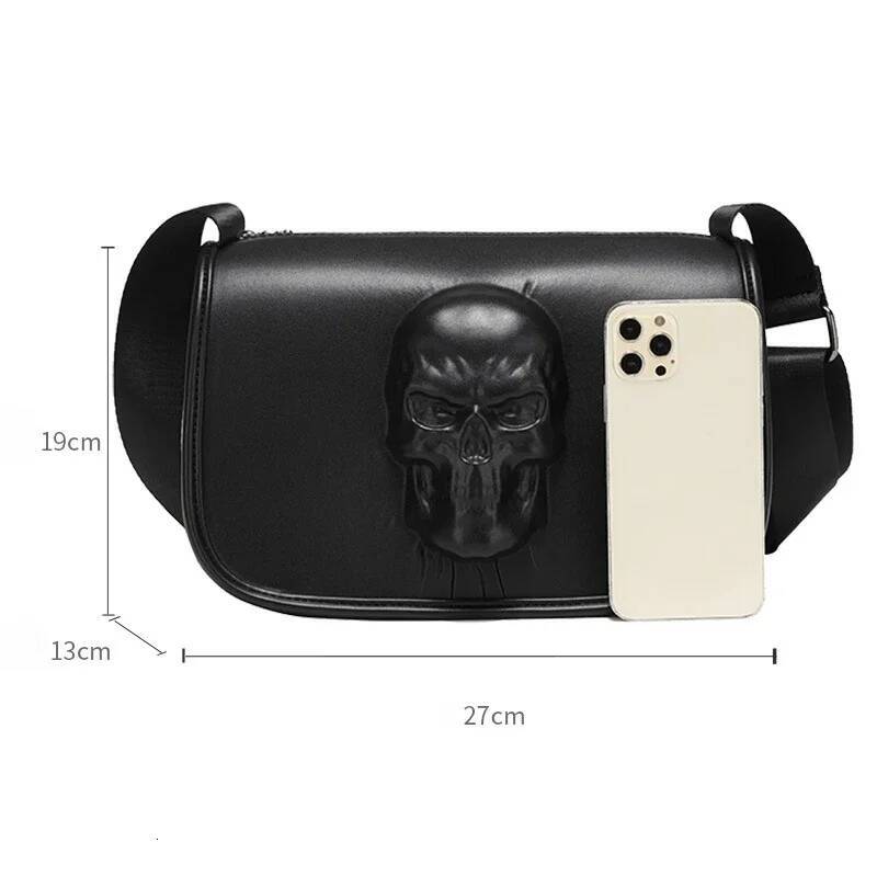 New Messenger Lightweight Shoulder Bag, Trendy Small Square Bags, Men's Large Capacity Satchel Bag for Halloween