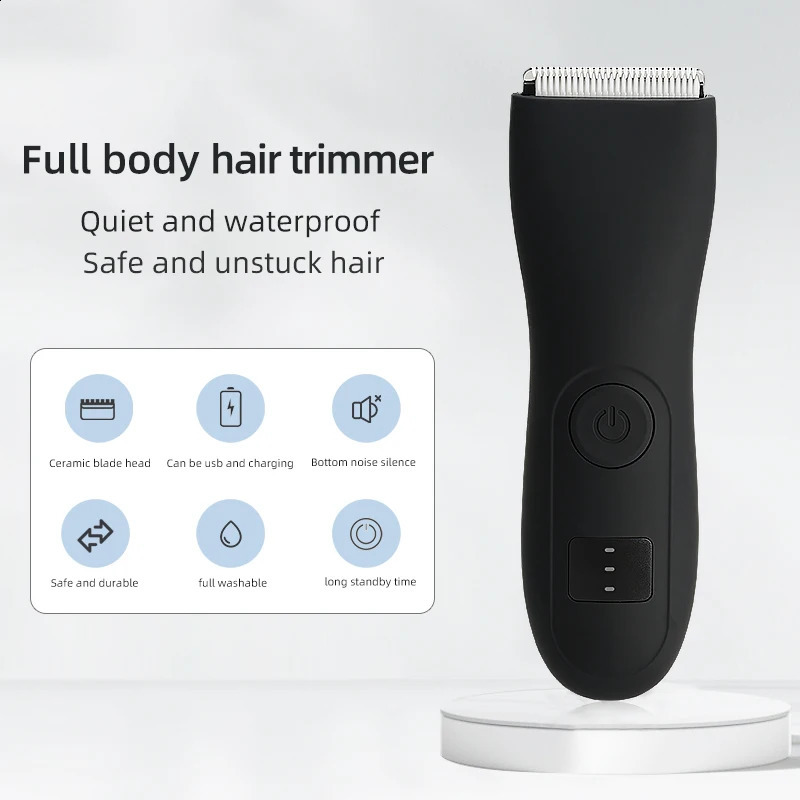 Mens Body Hair Trimmer for Men Balls Women Lady Shaver Hair Removal Bikini Trimmer Groin Body Shaver Groomer Arm Beard Razor 250805