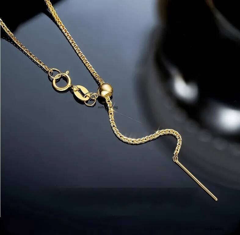 2025 Ins Top Sell Chopin's Needle Chains Simple Fashion jewelry Gold Fill Adjustable Party Women Caicle Necklace For Men Gift