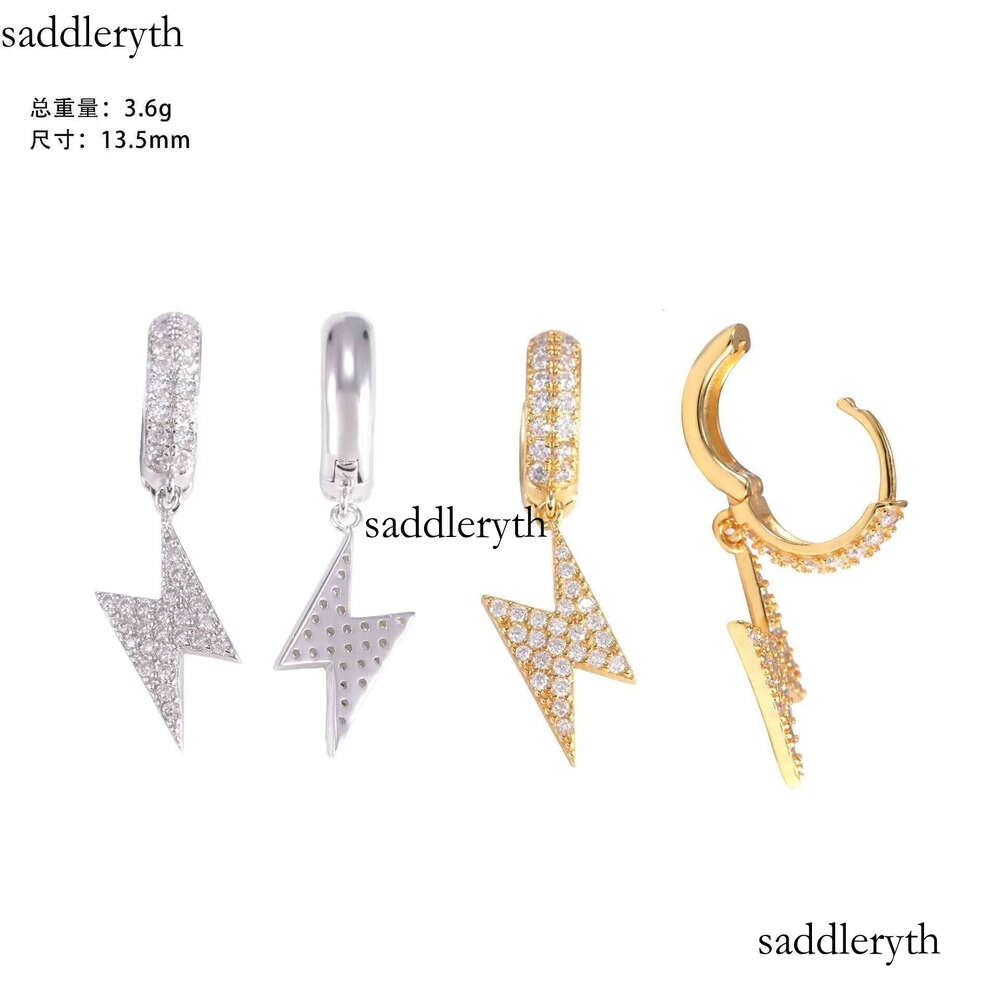 Super Yue New Design Lighing Sier High end Jewelry vvs vs. Moissanite Hip hop Personalized Pendant Earrings d5