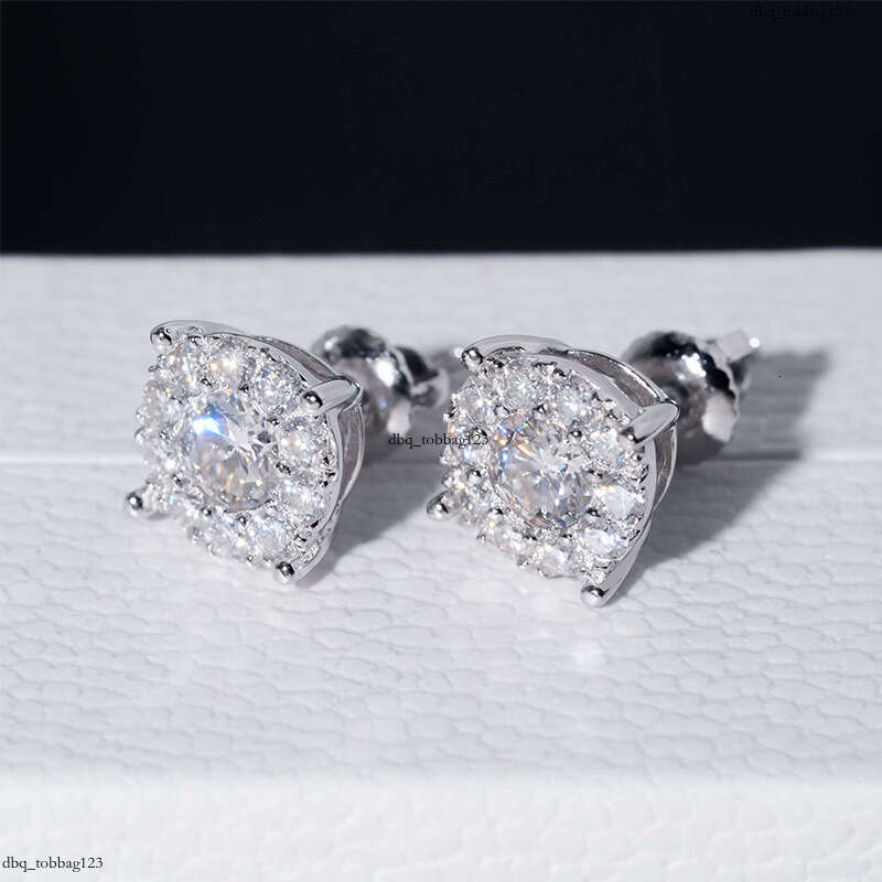 ICED OUT Classic Versatile Moissanite Stud EarringIced Out VVS Full Dia Exclusive Wuzhou