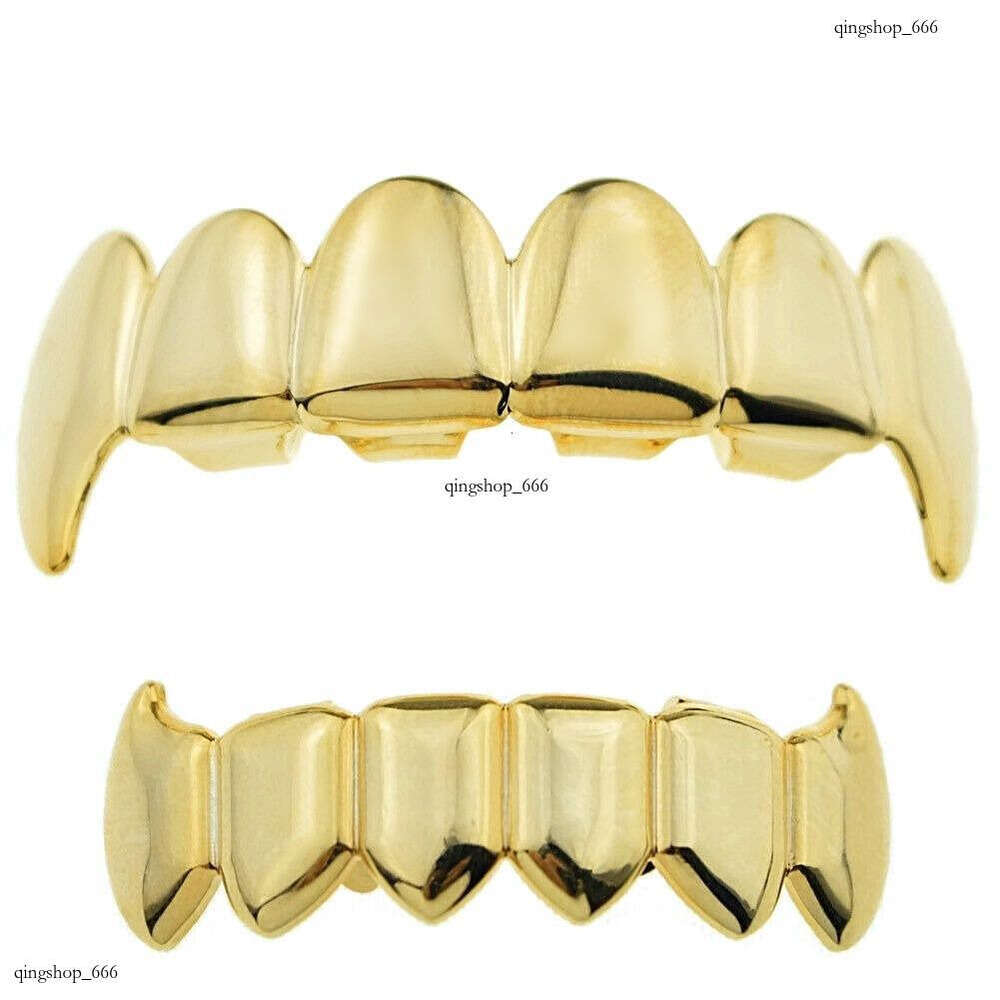 New HIPHOP Gold Grillz Decorative Teeth Set