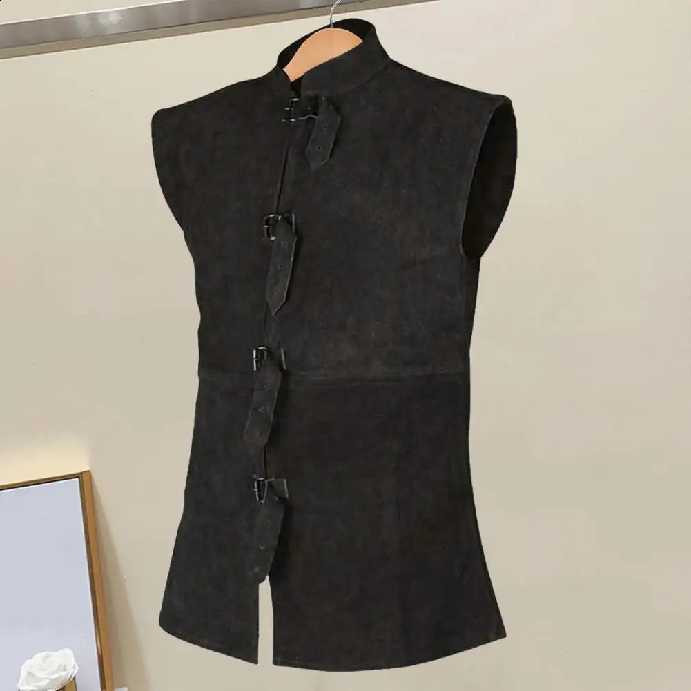 Retro Vest Renaissance Gentleman Waistcoat for Stage Performance Cosplay Costume Vintage Stand Collar Outfit Medieval 250809