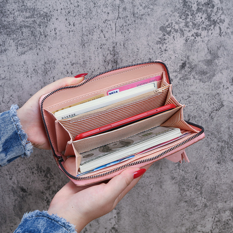 2025 New 70% Off Long Wallet Women's Clutch Fashion Korean Style Luxury Bag Bear Zipper Wallet Bag