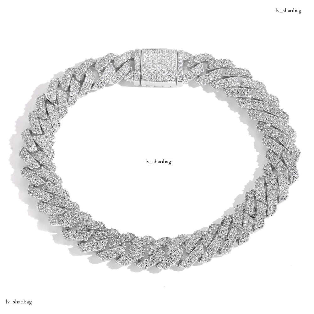 Hip Hop 10mm Dia-Shaped Cuban Chain Men's Trendy Brand Personality Moissanite chain Necklace