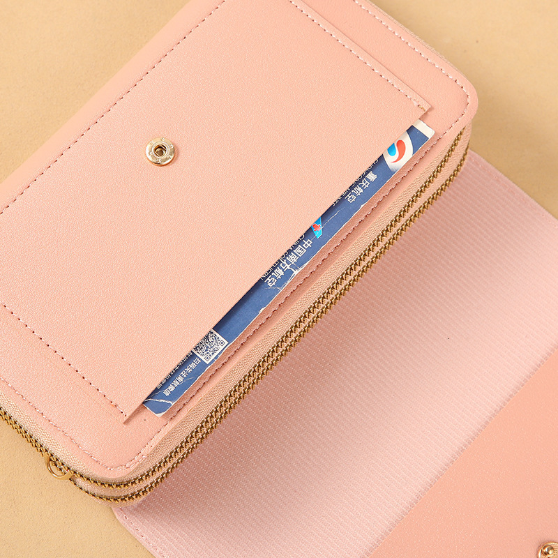 2025 New Women's Wallet Korean Version Multifunctional Shoulder Bag Medium Long Clutch Coin Purse Luxury Bag Factory Direct Sale