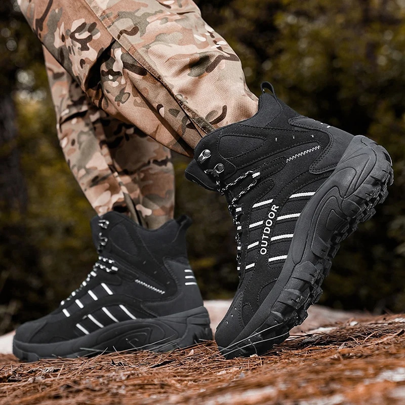 Summer High-Quality Large Size Sandproof High-Top Outdoor Hiking Shoes Lightweight Couple Style Breathable Comfortable 250805