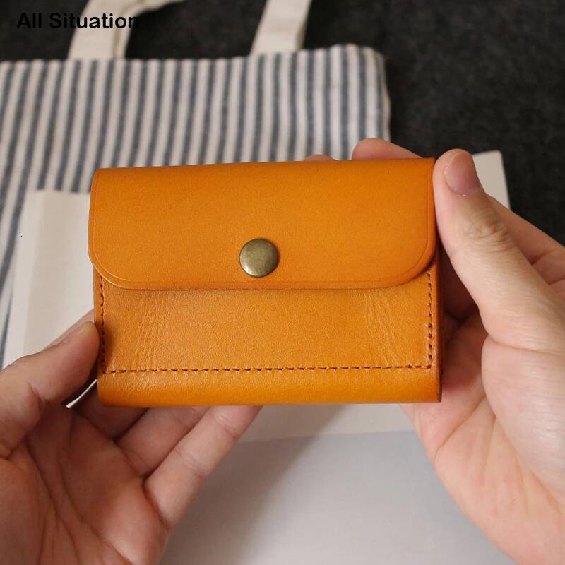 Small Waist Bag Male First Layer Cow Leather Retro Mini Organizer Purses Vintage ID License Wallet Belt Credit Card Bags