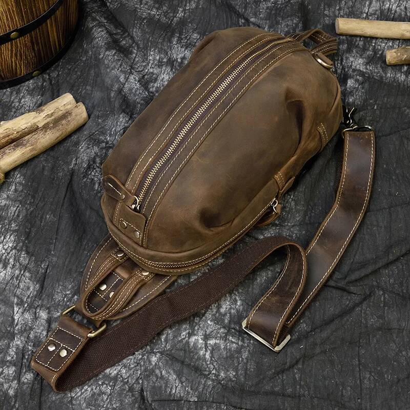 High Quality Small single shoulder backpack vintage fashion style chest bag pack 2020 hot men bags for sports