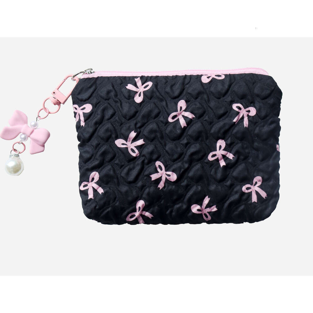 Bowknot High-Value Coin Purse Storage Cute Makeup Large Capacity High-End Bag