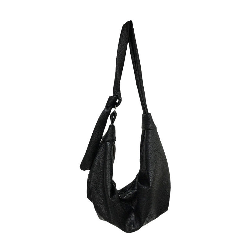 Soft Leather Wrinkled Dumpling Lazy Style Casual Versatile Shoulder Bag ddmymoon