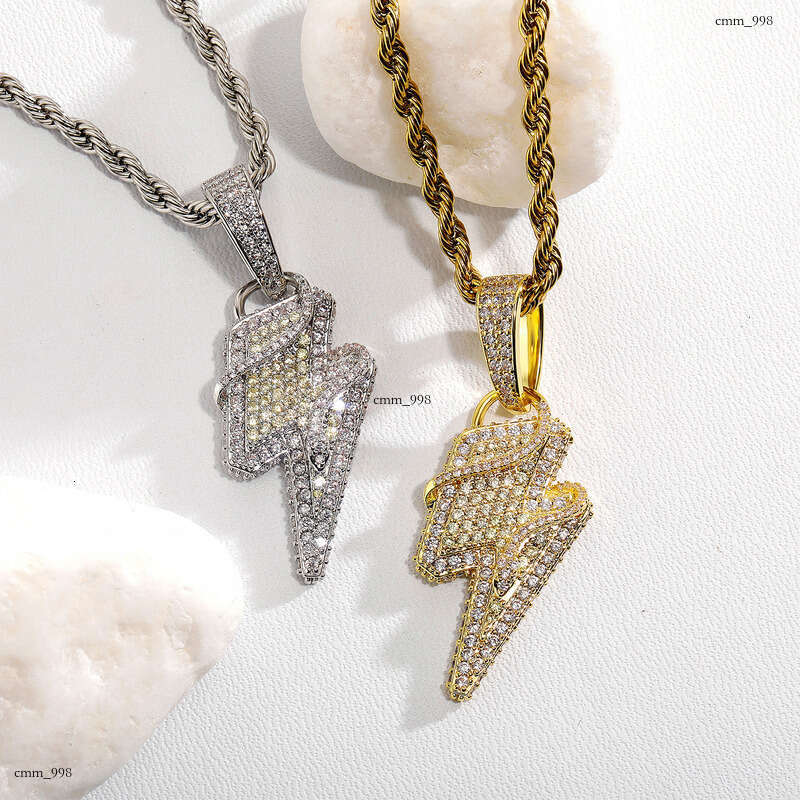 New Lighing Coiled Snake Personality Live Trendy Men's Fashion Clavicle Necklace Pendant