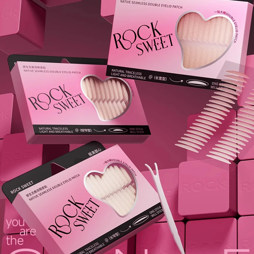 ROCK SWEET 240 Pieces Waterproof Double Eyelid Sticker Breathable Invisible Blend Natural Traceless Double Eyelid Tape 250807