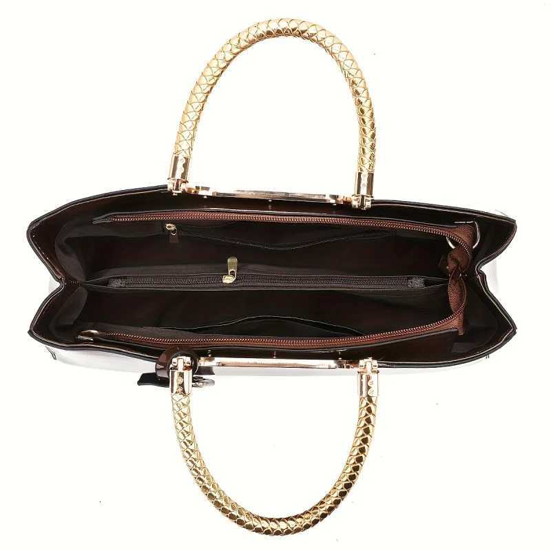 Elegant Ladies Evening Handbag - Shoulder Bag Patent Leather Glossy Leather PU Leather Crossbody Bag Z250809