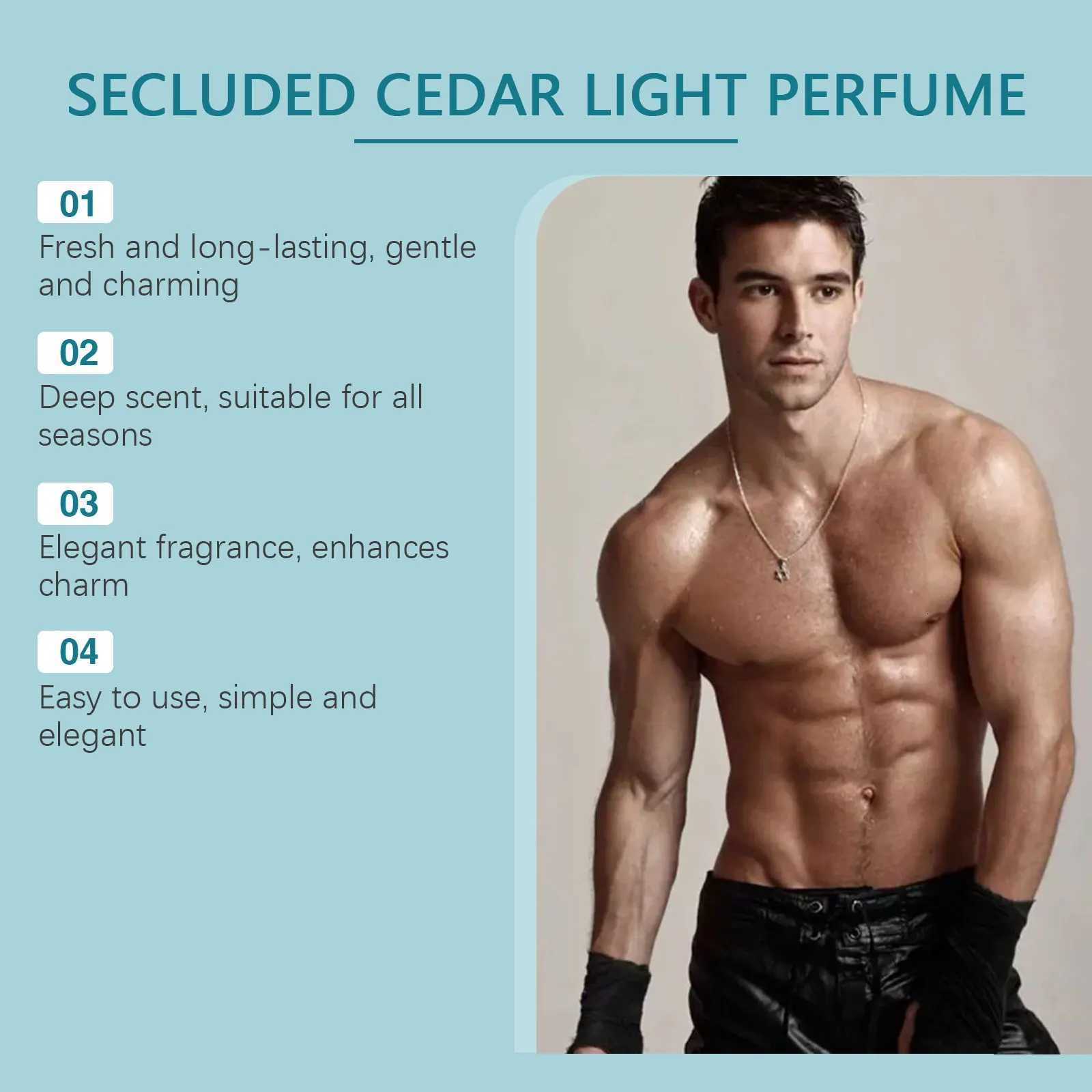 50ml Roxelis Cedar Mens Charming Perfume Lasting Pheromone Flirting Deodorant Freshing Body Glamor Gentlemen Dating Perfume Z250809