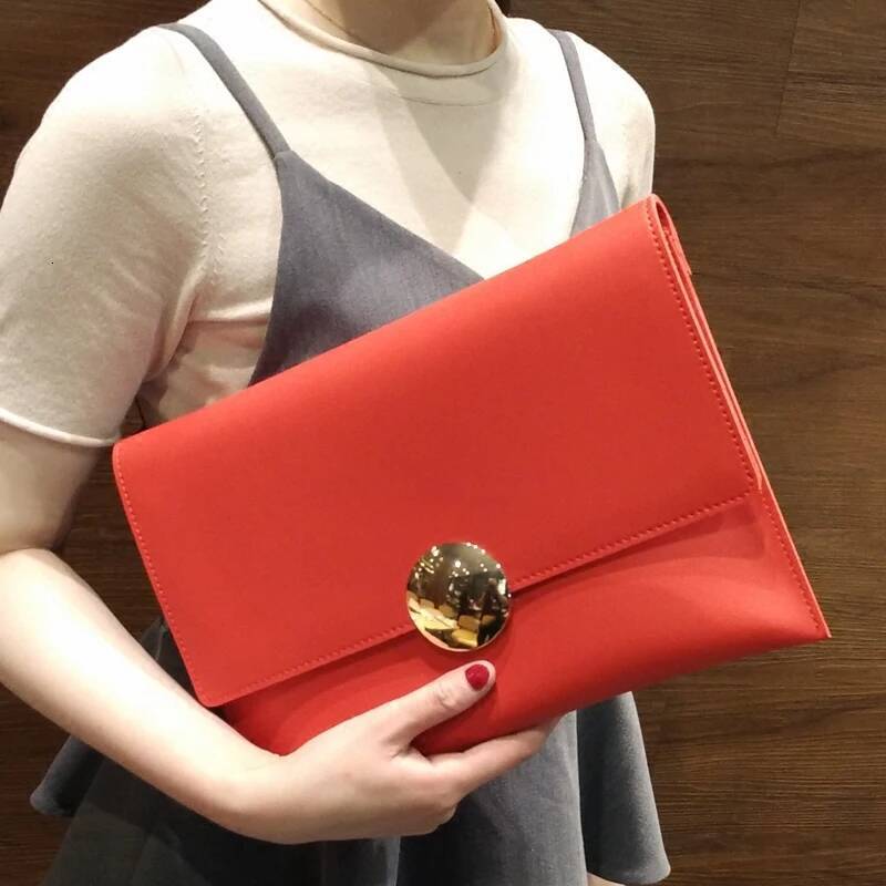 Brand Design Women Clutch Elegant Ladies Female Handbag PU Leather Chains Envelope Shoulder Bag Clutches bolsa