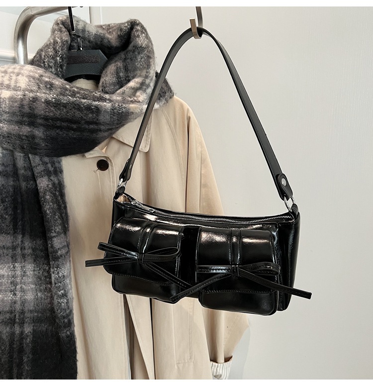 New Casual Personality Designer Bag Simple Multi-pocket Retro High-end Niche Single Shoulder Women's Bag Cross-border Wholesale Small Luxury Bag 